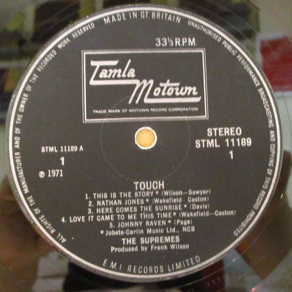 SUPREMES (シュプリームス) - Touch (UK Orig.Stereo LP/CFS)