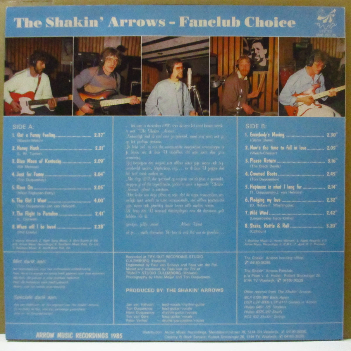 SHAKIN' ARROWS, THE (ザ・シェイキン・アローズ) - Fanclub Choice (Dutch Orig.LP)