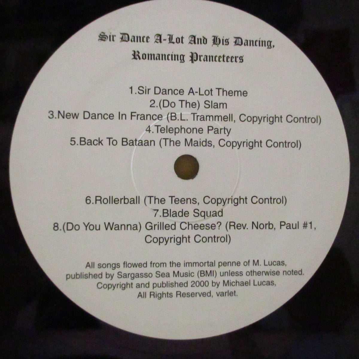 SIR DANCE A-LOT AND HIS DANCING, ROMANCING PRANCETEERS / MANGANZOIDS - Untitled (US Orig.LP)