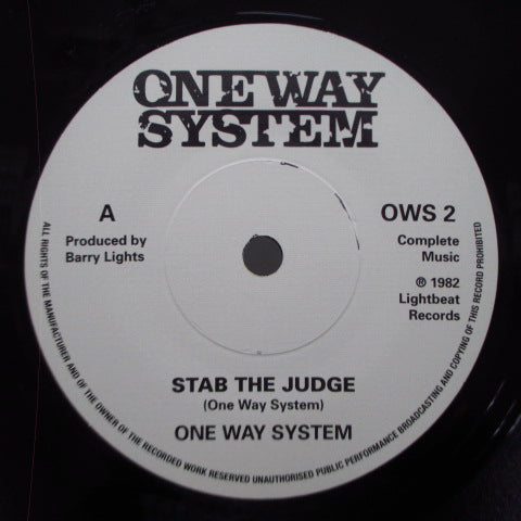 ONEWAY SYSTEM (ワンウェイ・システム) - No Entry (UK Reissue 7"/OWS 2)