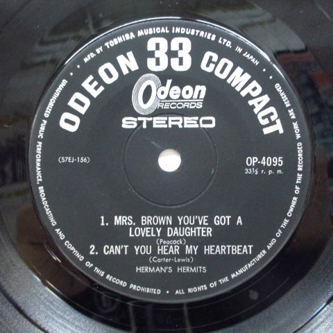 HERMAN'S HERMITS (ハーマンズ・ハーミッツ) - Mrs. Brown You've Got A Lovely Daughter (Japan Orig.EP)