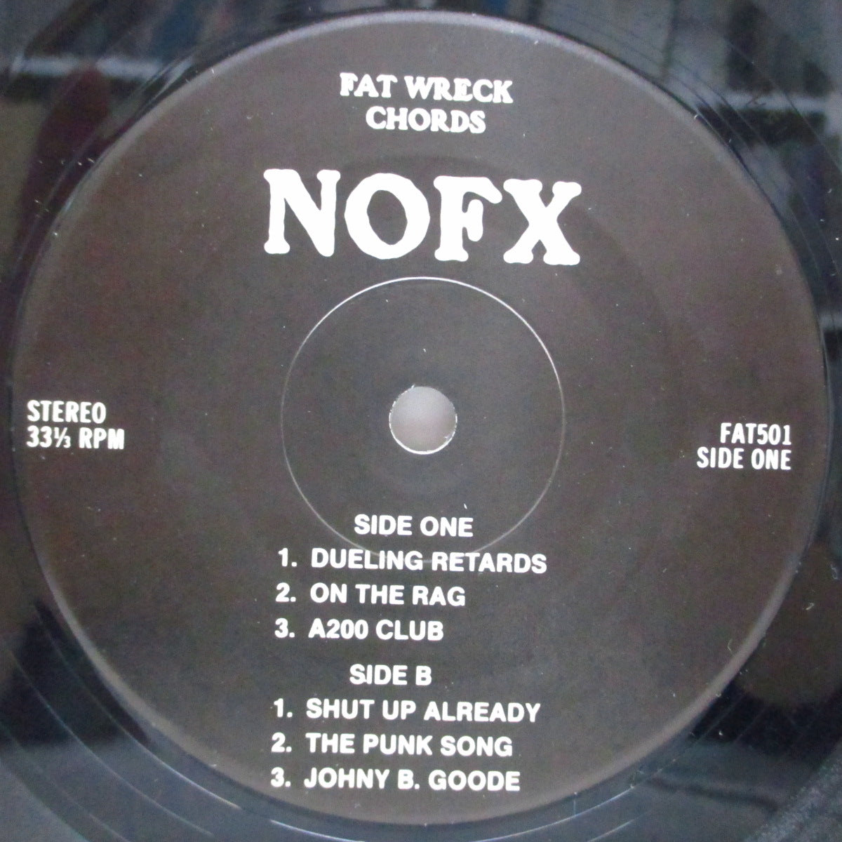 NOFX (ノーエフエックス) - The P.M.R.C. Can Suck On This (US '91年2,000枚限定再発4thプレス 7"EP)