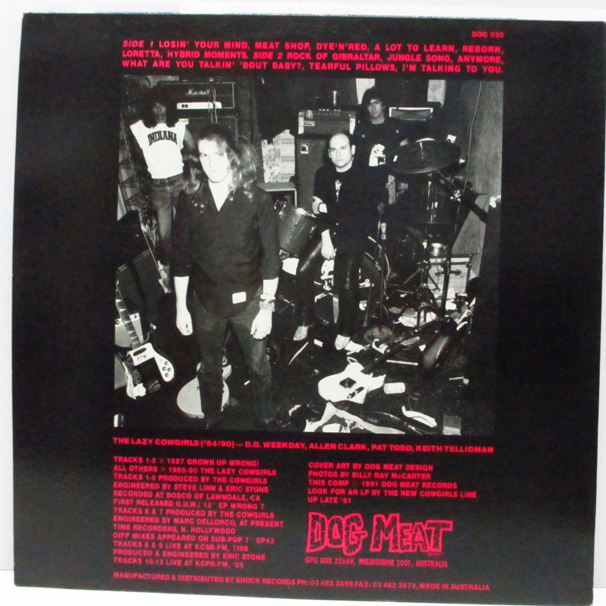 LAZY COWGIRLS, THE (ザ・レイジー・カウガールズ) - Third Time's The Charm - Again (OZ Orig.LP)