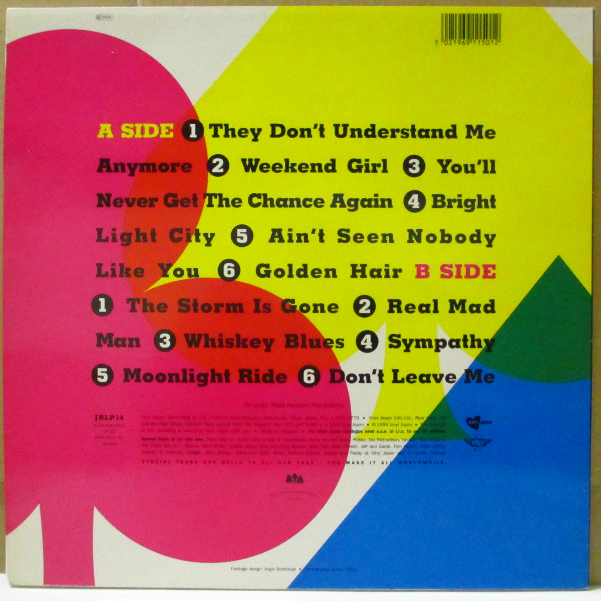 RESTLESS (レストレス) - Three Of A Kind (UK Orig.Pink Vinyl LP)