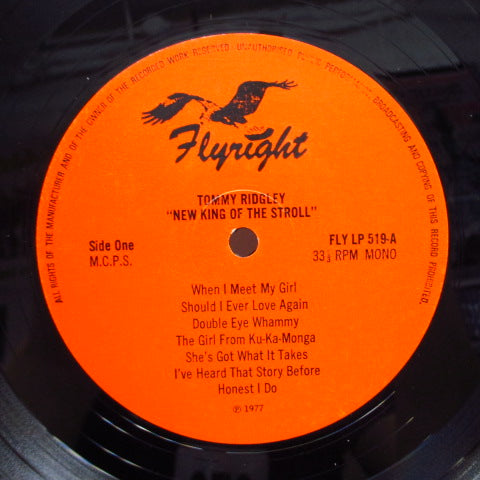 TOMMY RIDGLEY - The New Orleans King Of The Stroll (UK Orig.LP)