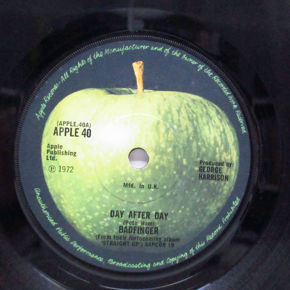 BADFINGER (バッドフィンガー) - Day After Day (UK オリジナル「フラットセンター」7")