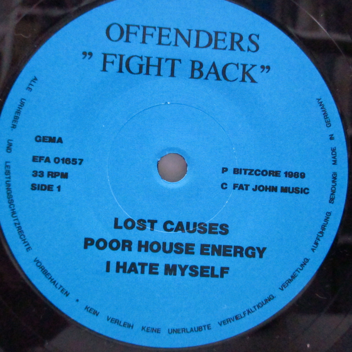 OFFENDERS (オフェンダーズ) - Fight Back (German Orig.7")