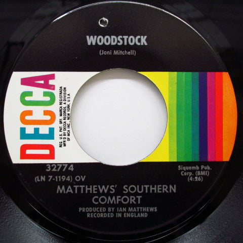 MATTHEWS SOUTHERN CONFORT - Woodstock (US Orig.7")