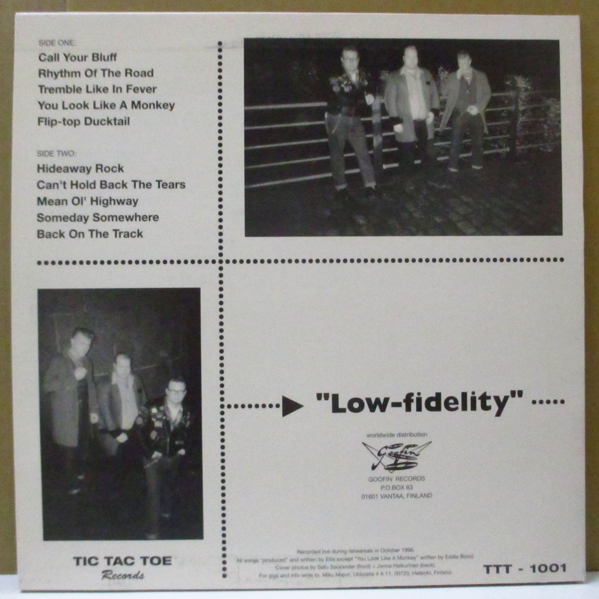 ELLIS AND THE ANGRY TEENS (エリス・アンド・ジ・アングリー・ティーンズ) - Call Your Bluff! (Finland Orig.10")