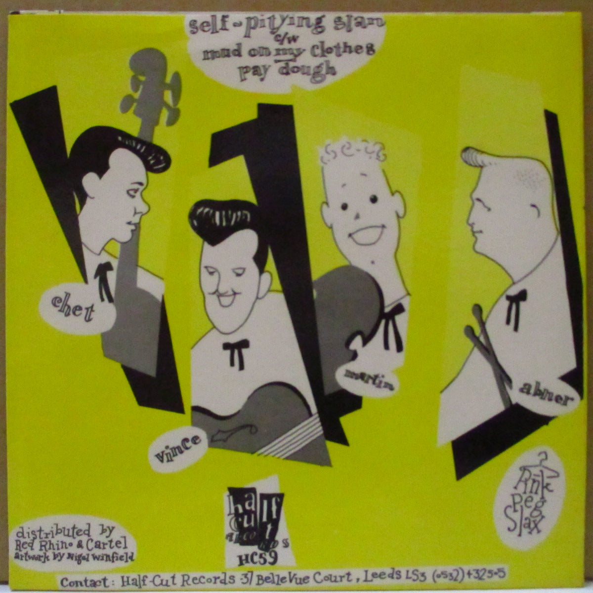 PINK PEG SLAX (ピンク・ペグ・スラックス) - Self-Pitying Stan +2 (UK オリジナル 7")