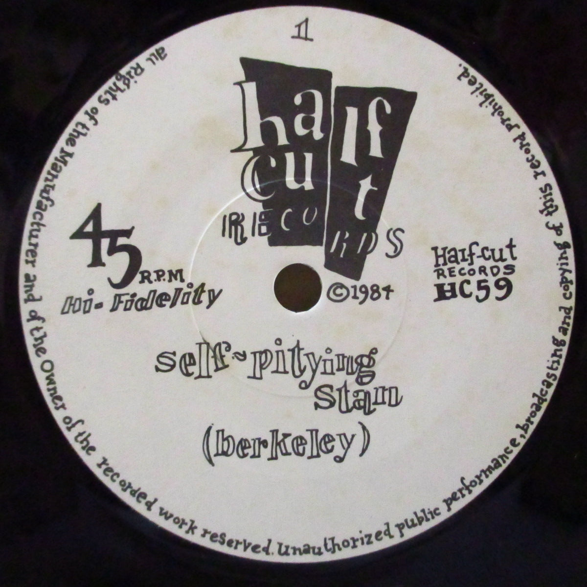 PINK PEG SLAX (ピンク・ペグ・スラックス) - Self-Pitying Stan +2 (UK オリジナル 7")