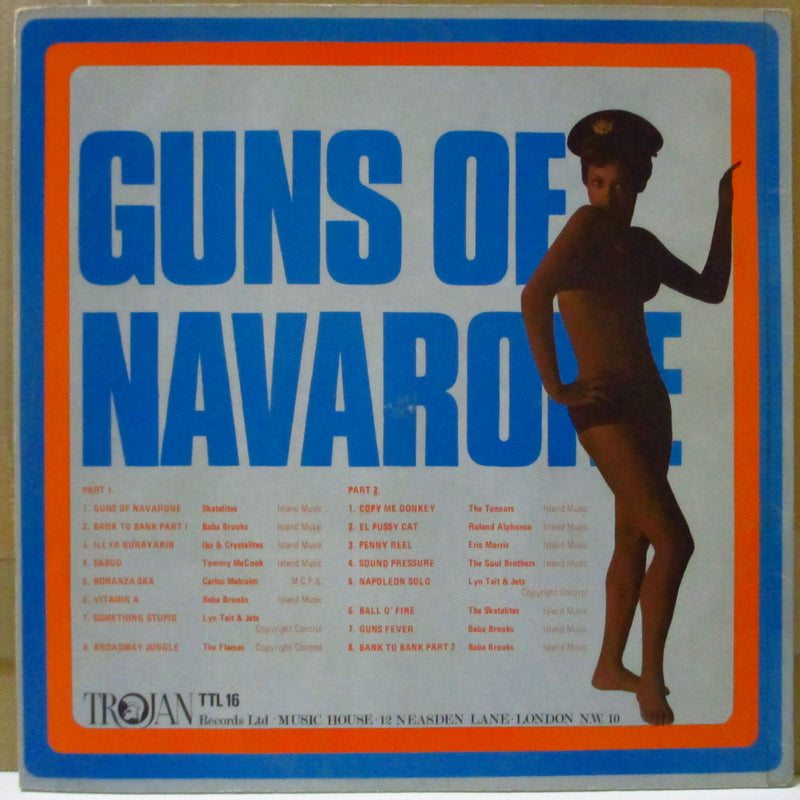 V.A. (60's ジャマイカ・スカ・コンピ) - Guns Of Navarone (UK オリジナル モノラル LP/表面コーティングジャケ)