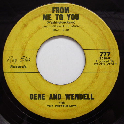 GENE & WENDELL - The Roach / From Me To You (Orig)