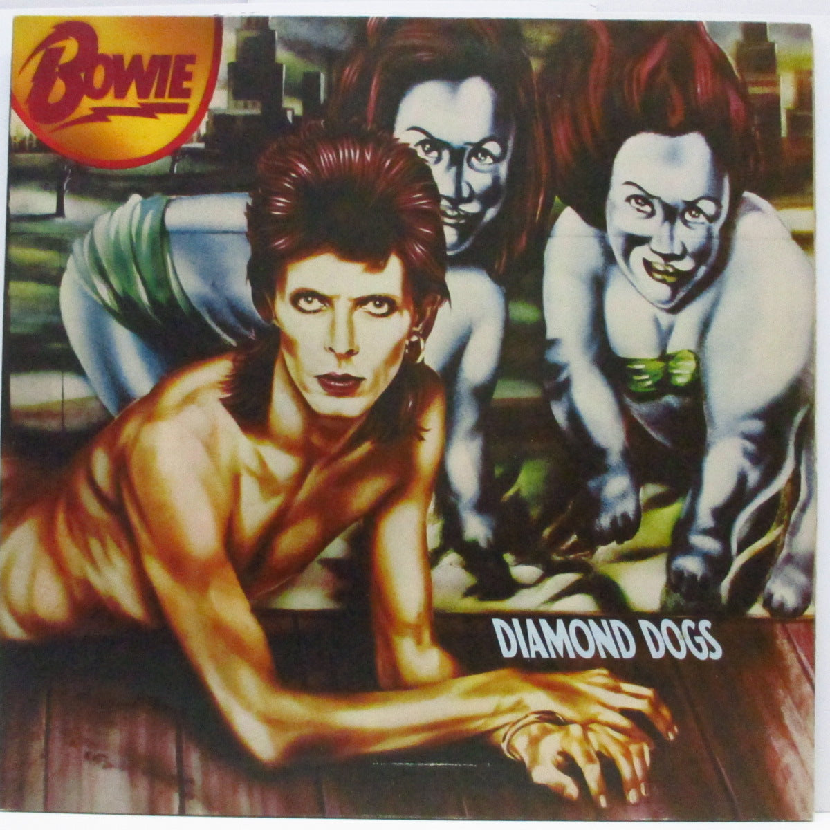 DAVID BOWIE (デヴィッド・ボウイ) - Diamond Dogs (UK オリジナル LP/プレス会社クレジット無し見開きジャケ)