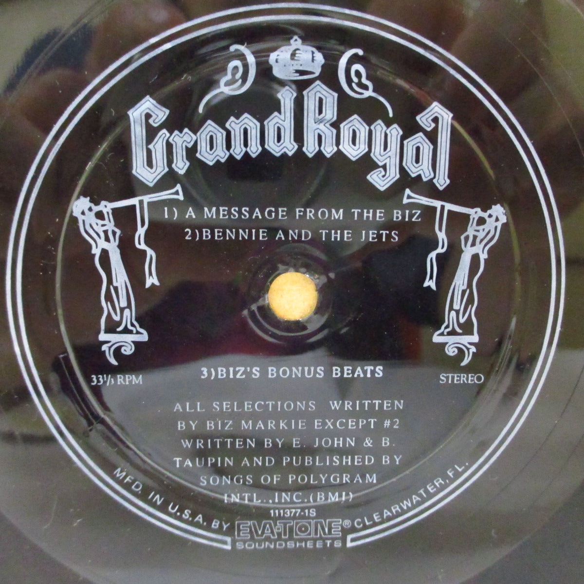 BIZ MARKIE (ビズ・マーキー) - A Message From The Biz +2 (US Orig.-1-Sided Flexi 7")