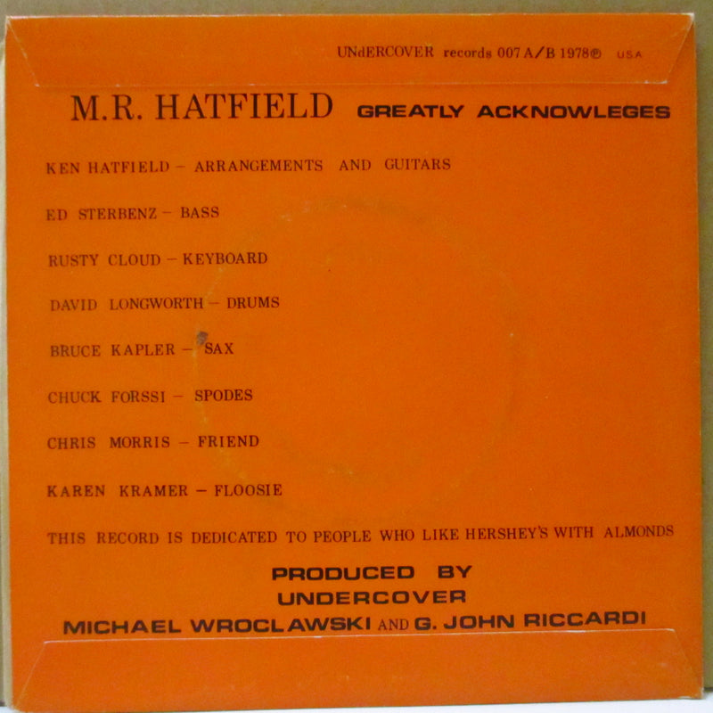 M.R. HATFIELD (M・R・ハットフィールド)  - It's Only Make Believe (US オリジナル 7")