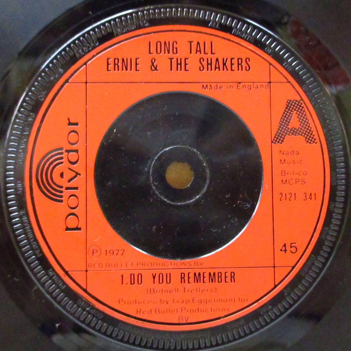 LONG TALL EARNIE AND THE SHAKERS (ロング・トール・アーニー・アンド・ザ・シェイカーズ) - Do You Remember (UK オリジナル 7"+プリント・ダイカットスリーブ)