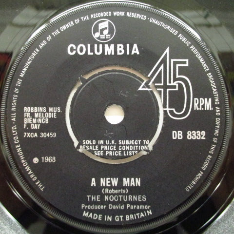 NOCTURNES - A New Man / Suddenly Free (UK Orig.7"+CS)