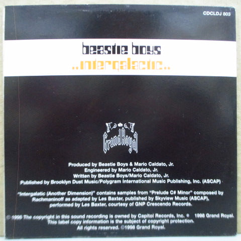BEASTIE BOYS-Intergalactic (UK / EU Promo.CD-Single)