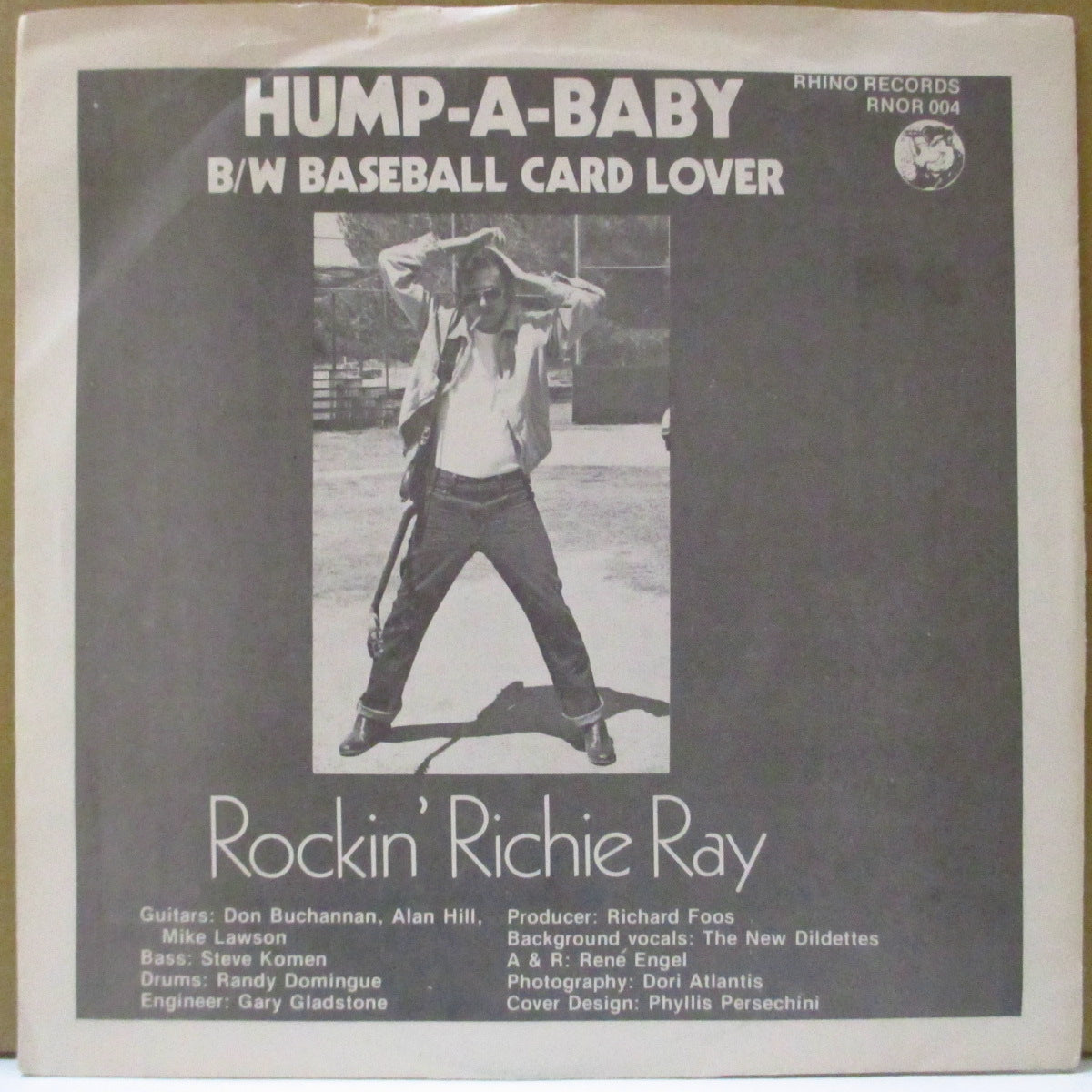 ROCKIN' RICHIE RAY (ロッキン・リッチー・レイ) - Baseball Card Lover (US オリジナル 7")