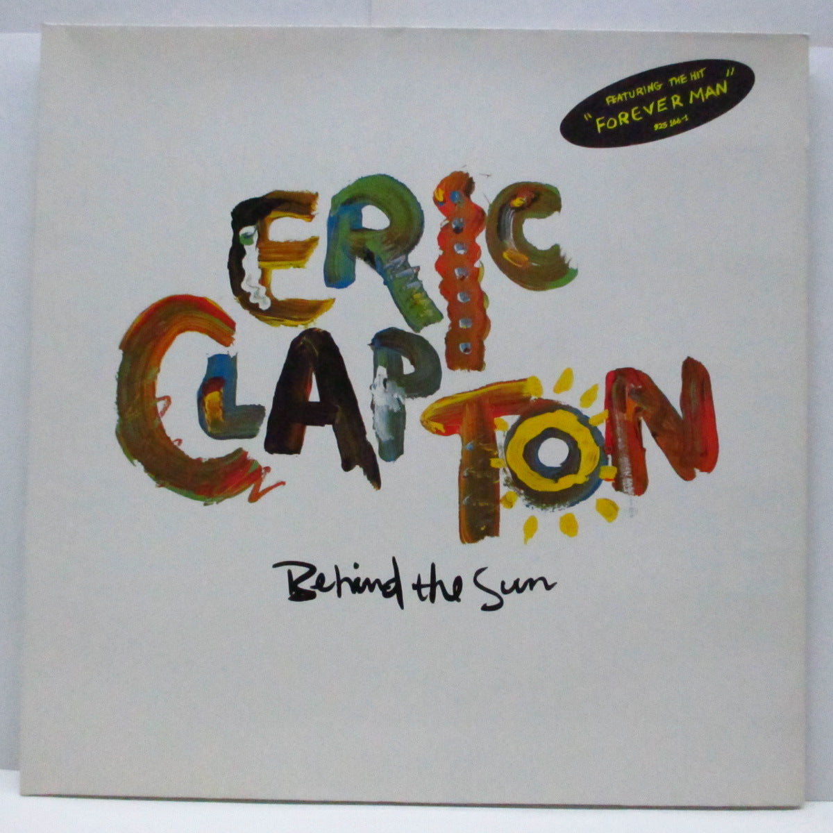 ERIC CLAPTON (エリック・クラプトン) - Behind The Sun (EU オリジナル LP/ステッカー付き見開ジャケ)