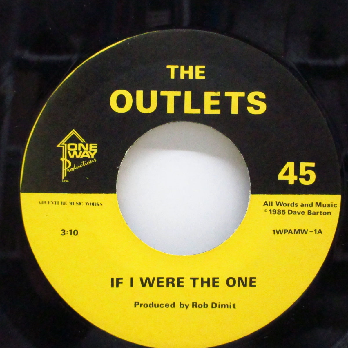 OUTLETS (アウトレッツ) - If I Were The One (US オリジナル 7")