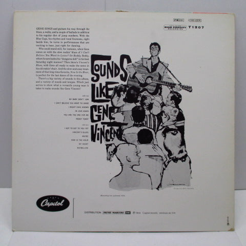GENE VINCENT (ジーン・ヴィンセント) - Sounds Like (France 80's Re Maroon Lbl.Mono LP)