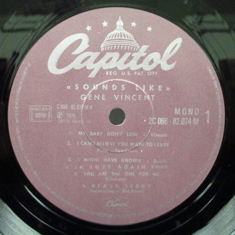 GENE VINCENT (ジーン・ヴィンセント) - Sounds Like (France 80's Re Maroon Lbl.Mono LP)