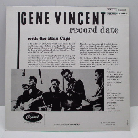 GENE VINCENT (ジーン・ヴィンセント) - Record Date (France 80's Re Black Lbl.Mono LP)