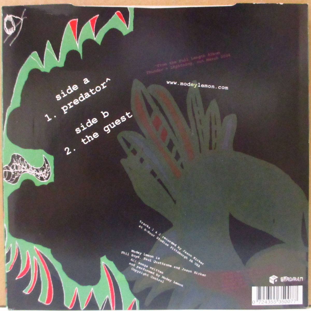 MODEY LEMON (モーディ・レモン) - Predator (UK オリジナル 7")