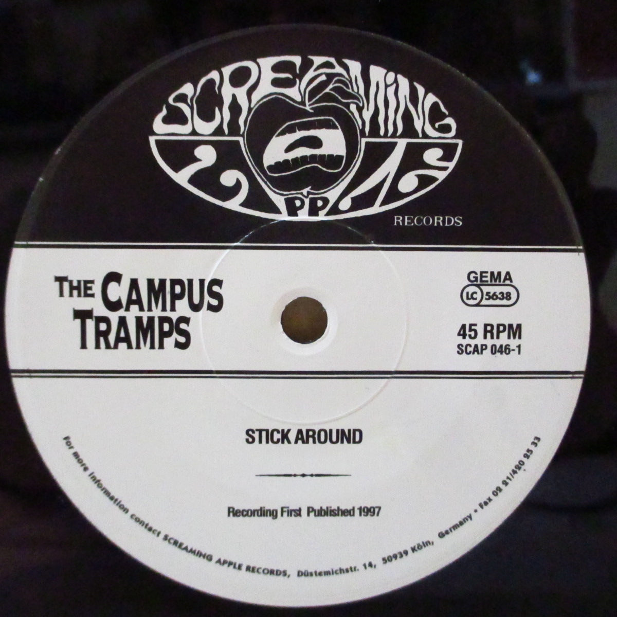 CAMPUS TRAMPS, THE (キャンパス・トランプス) - Stick Around (German Orig.7")