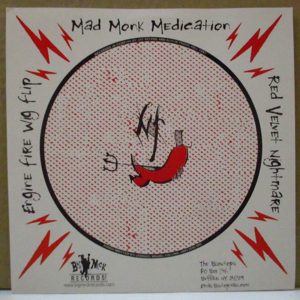 BLOWTOPS, THE (ブロートップス) - Mad Monk Medication (US Orig.7")
