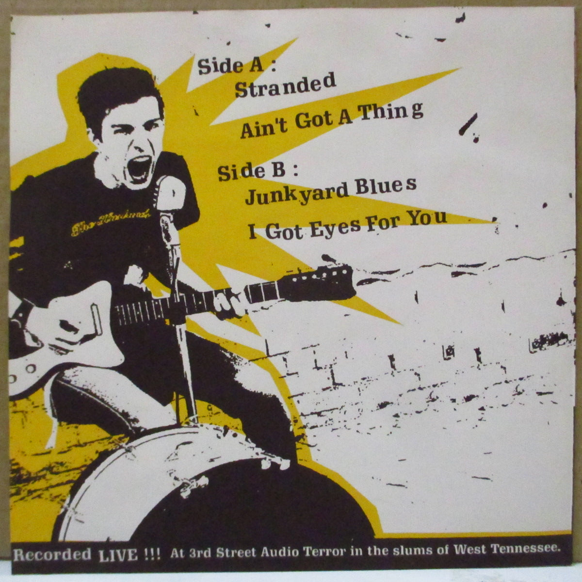 JEFFREY NOVAK'S ONE MAN BAND (ジェフリー・ノヴァク) - Jeffrey Strums, Beats & Screams All At The Same Time! (Frence Orig.7")