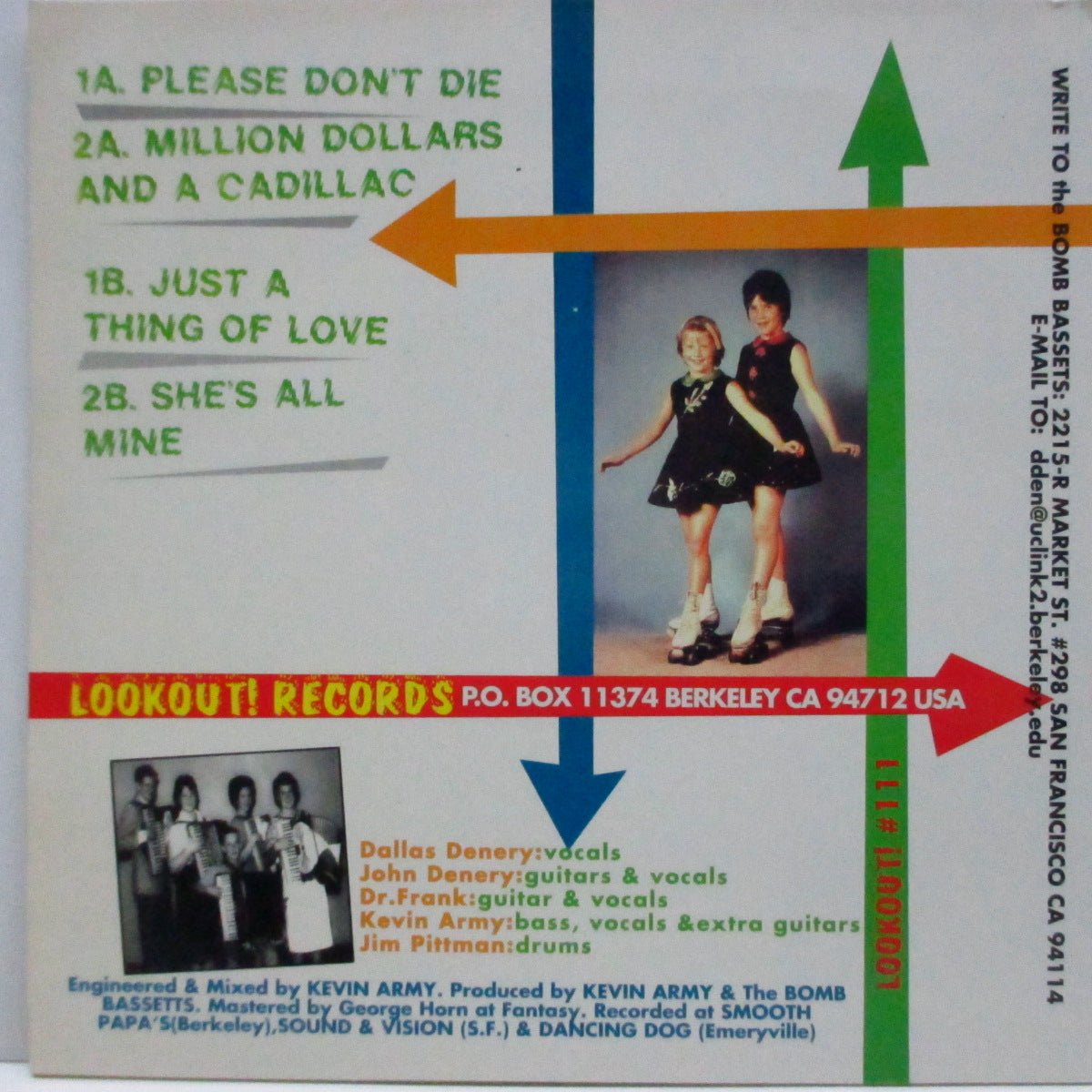 BOMB BASSETS, THE (ザ・ボム・バセッツ) - Please Don't Die (US オリジナル 7"EP)