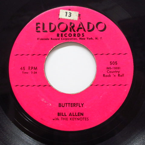 BILL ALLEN & THE KEYNOTES-Oo-We-Baby / Butterfly (Orig)