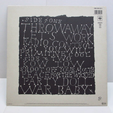 MICK JAGGER (ミック・ジャガー)- Primitive Cool (Dutch Orig.LP/Matt CVR)