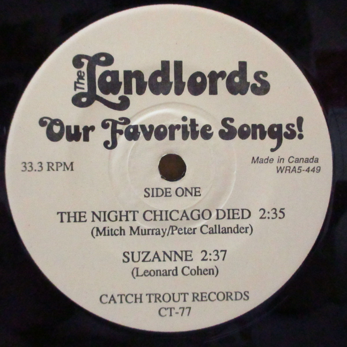 LANDLORDS, THE (ランドローズ) - Our Favorite Songs! (US Orig.7")