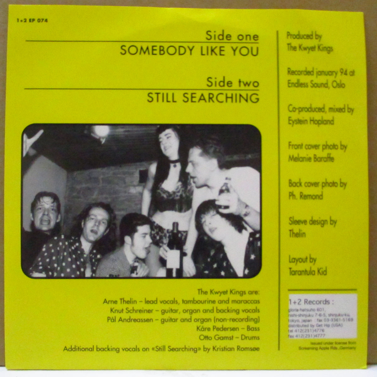 KWYET KINGS, THE (クウィエット・キングス) - Sombody Like You (Japan Orig.7")