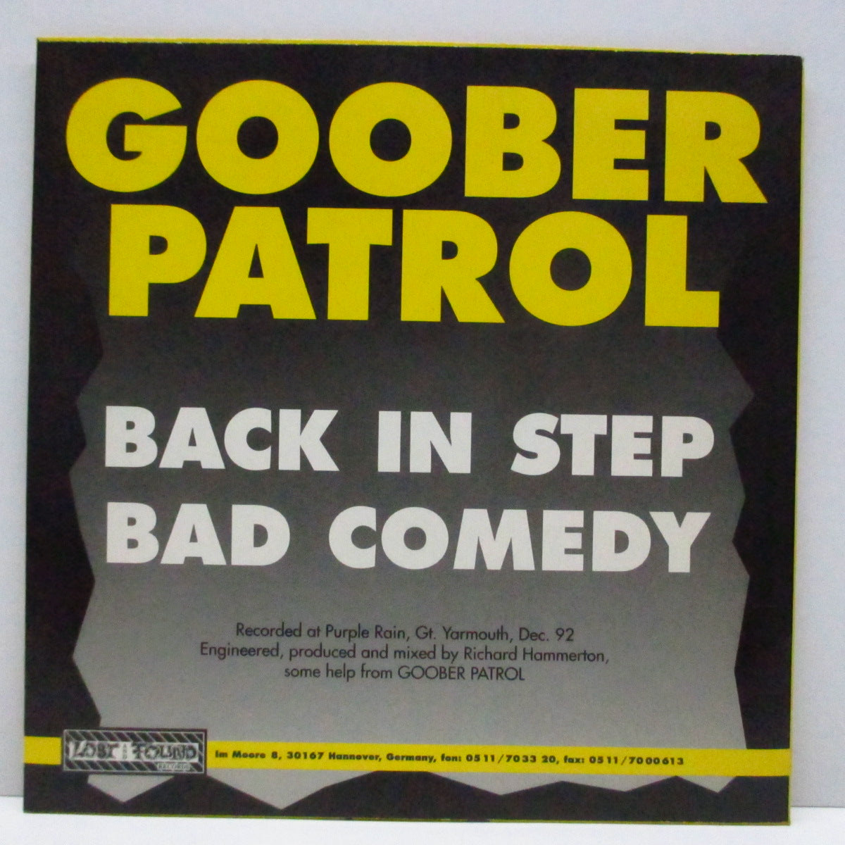 GIGANTOR / GOOBER PATROL (ジャイガンター / グーバー・パトロール) - Commando! (German 限定ピンクヴァイナル 7"EP)