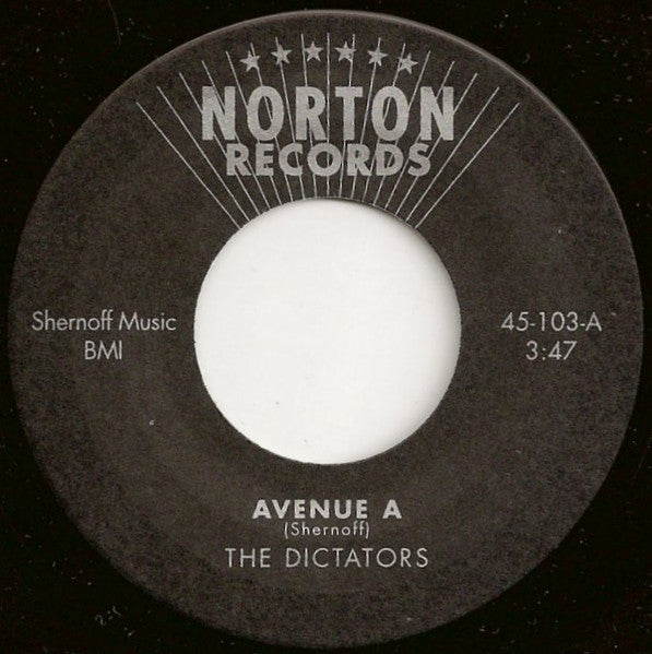 DICTATORS, THE (ザ・ディクテイターズ) - Avenue A (US 限定プレス 7"「廃盤 New」)