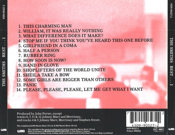 SMITHS, THE (ザ・スミス) - Best ...I (EU 限定復刻再発 CD/NEW)