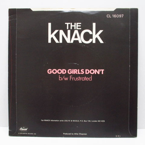 KNACK, THE (ザ・ナック) - Good Girls Don't (UK Orig.7")