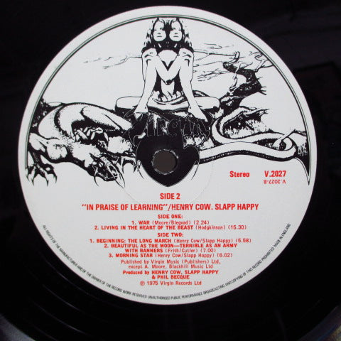 HENRY COW (ヘンリー・カウ) - In Praise Of Learning (UK Orig.)