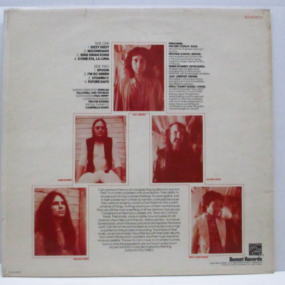 CAN (カン) - Opener (UK オリジナル LP/両面コーティングジャケ)