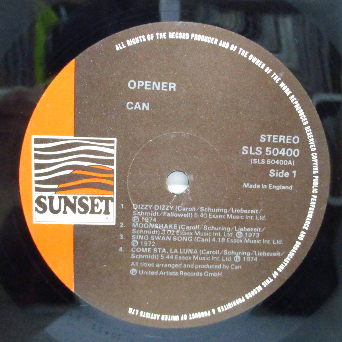 CAN (カン) - Opener (UK オリジナル LP/両面コーティングジャケ)
