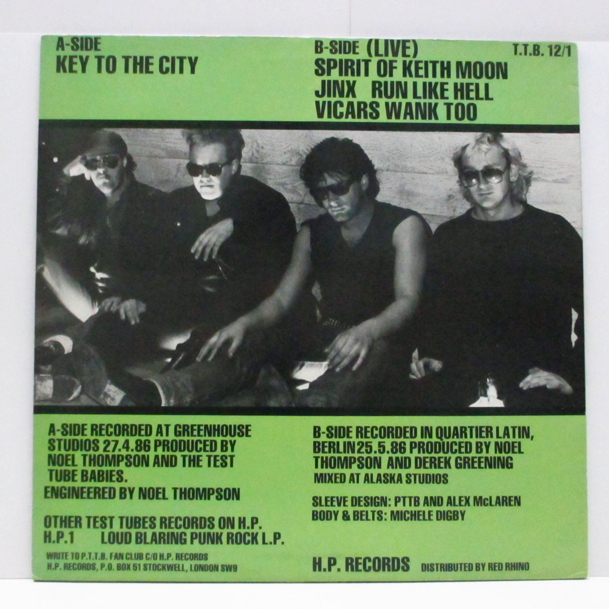 PETER AND THE TEST TUBE BABIES (ピーター & ザ・テスト・チューブ・ベイビーズ) - Key To The City (UK Orig.12")