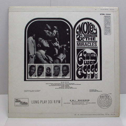MIRACLES (SMOKEY ROBINSON & THE) (スモーキー・ロビンソン&ザ・ミラクルズ) - Away We A Go-Go (UK Orig.STEREO LP/CFS)