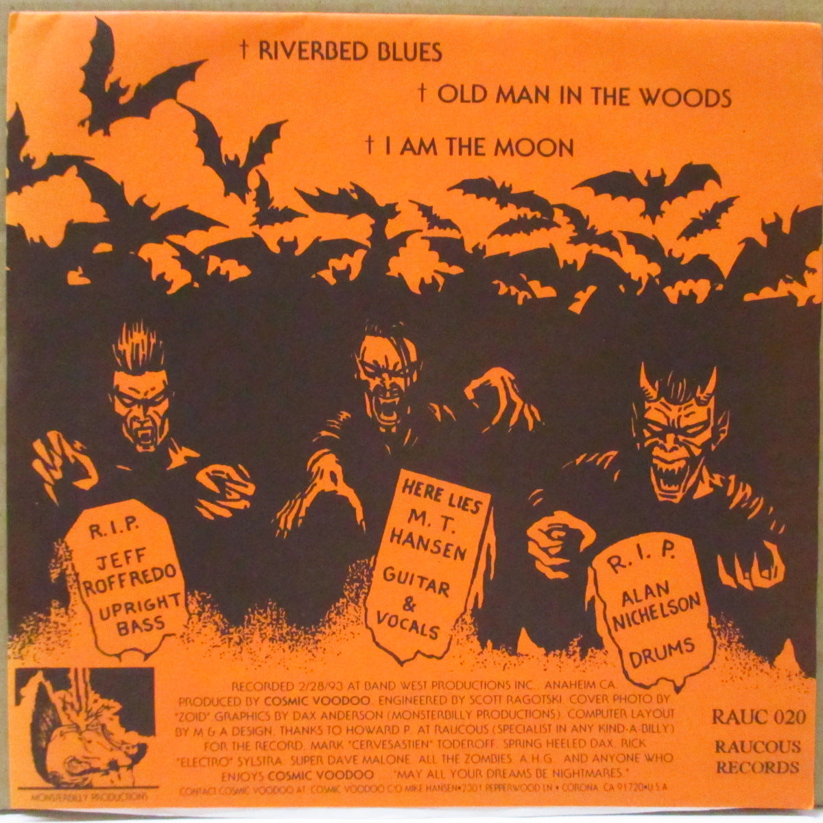 COSMIC VOODOO (コズミック・ヴードゥー) - Devil's Dementia (UK オリジナル 7")