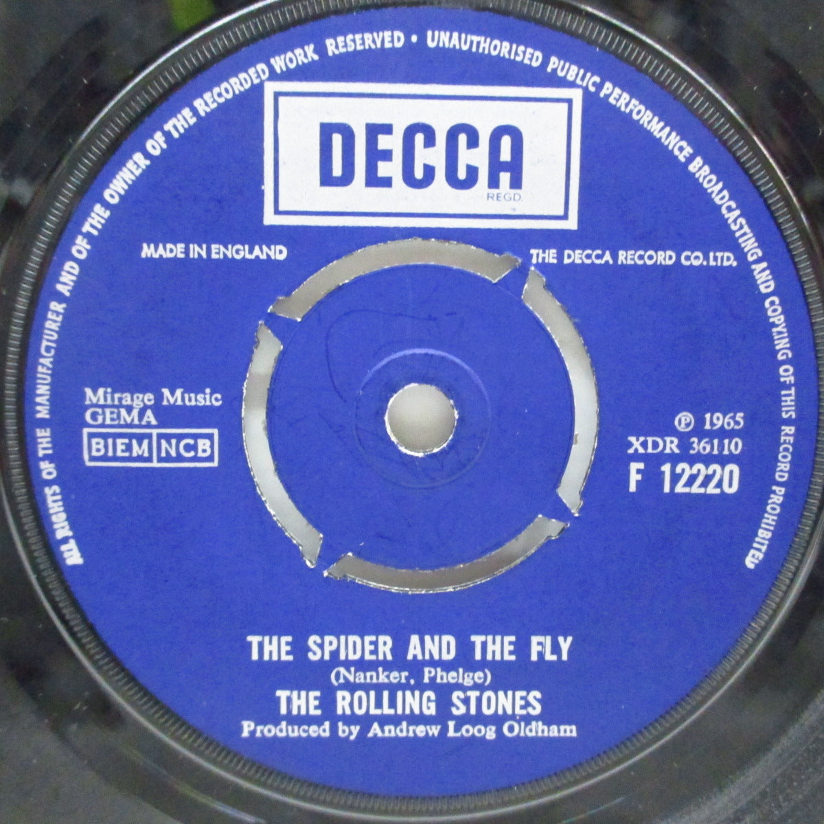 ROLLING STONES (ローリング・ストーンズ) - (I Can't Get No) Satisfaction (UK 60's 再発「ラウンドセンター#1」7"+カンパニースリーブ)