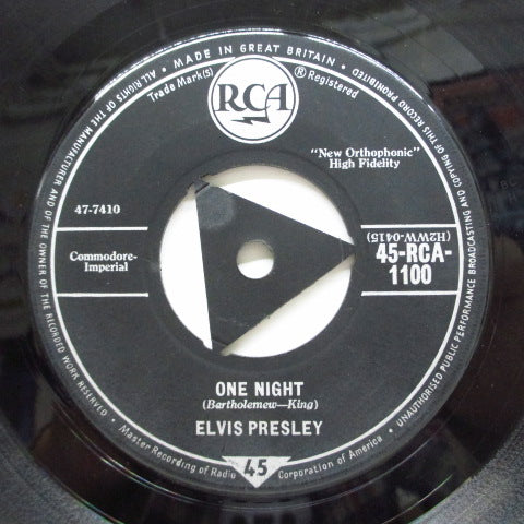 ELVIS PRESLEY (エルヴィス・プレスリー) - I Got Stung / One Night (UK Orig)